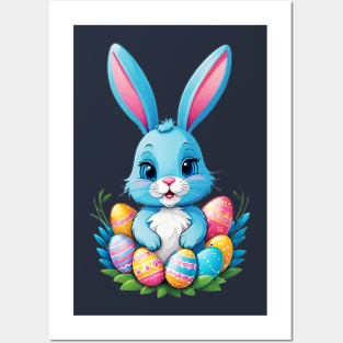 Eggcellent bunny Posters and Art